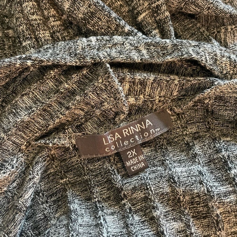 Lisa Rinna Collection Ribbed Long Cardigan - Picture 4 of 7